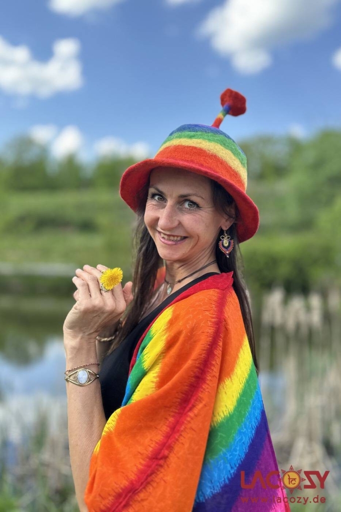 Filzhut | Saunahut REGENBOGEN – Bild 3