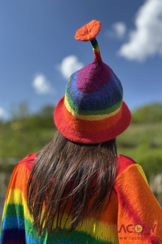 Filzhut | Saunahut REGENBOGEN – Bild 5