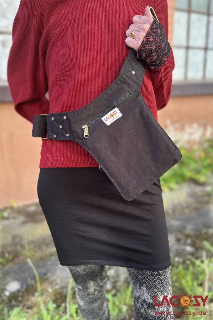 Gürteltasche KALIYA Bauchtasche | Schwarz Gold – Bild 5