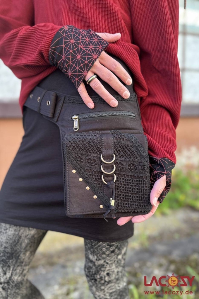 Gürteltasche KALIYA Bauchtasche | Schwarz Gold – Bild 6
