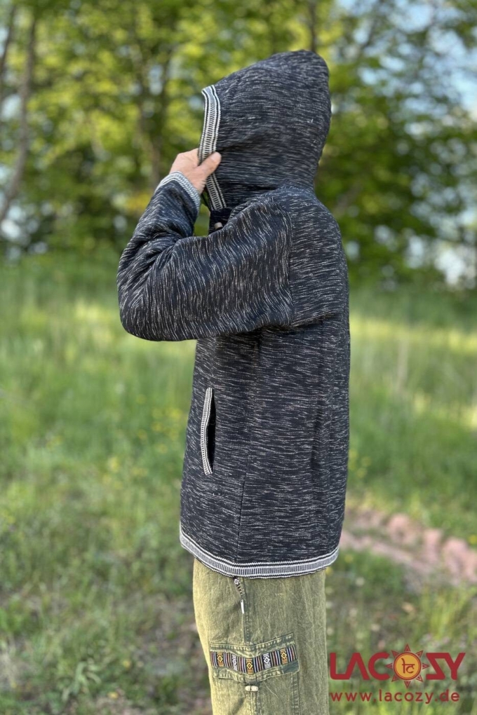 Gefütterte Herren Jacke NERO | Anthrazit – Bild 3