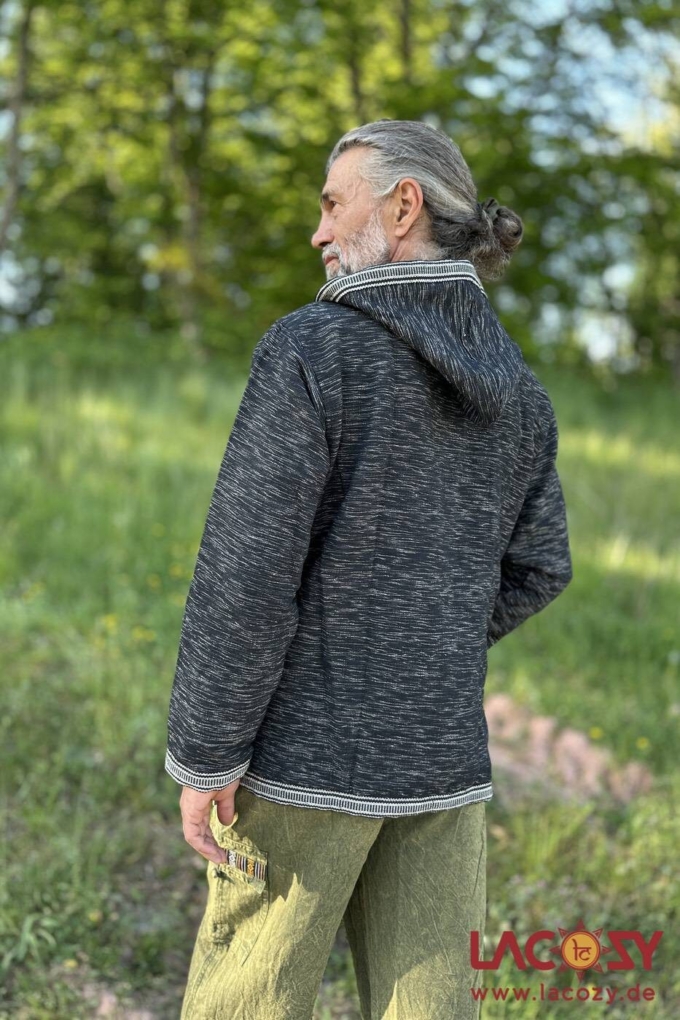 Gefütterte Herren Jacke NERO | Anthrazit – Bild 4