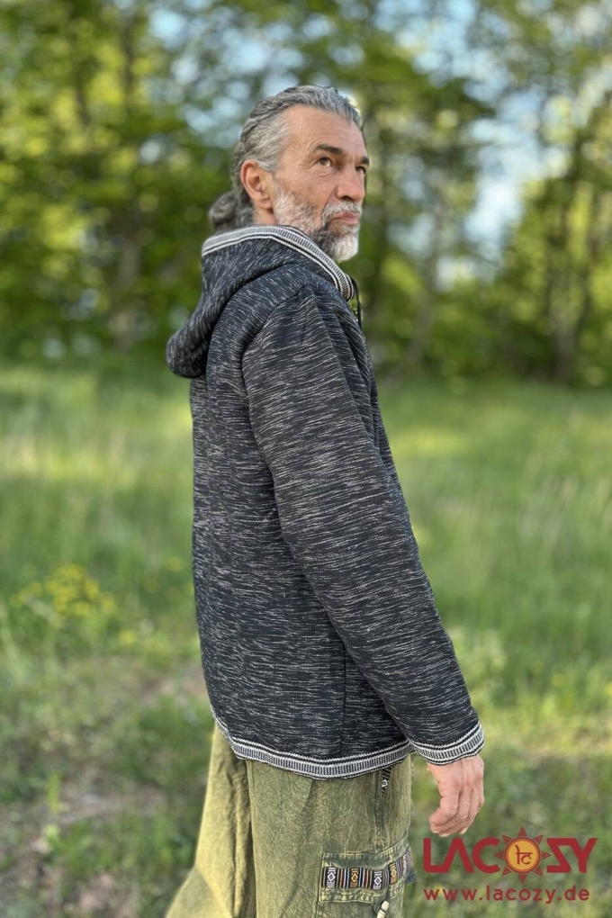 Gefütterte Herren Jacke NERO | Anthrazit – Bild 5