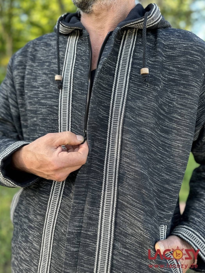 Gefütterte Herren Jacke NERO | Anthrazit – Bild 6