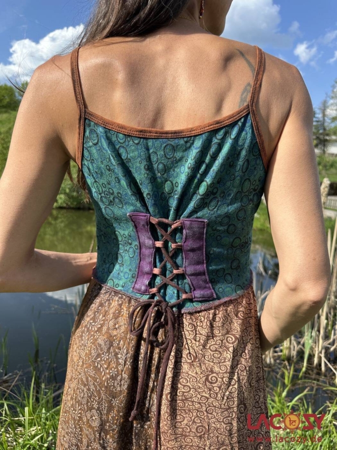 Hippie Sommerkleid SIENNA | Braun – Bild 6