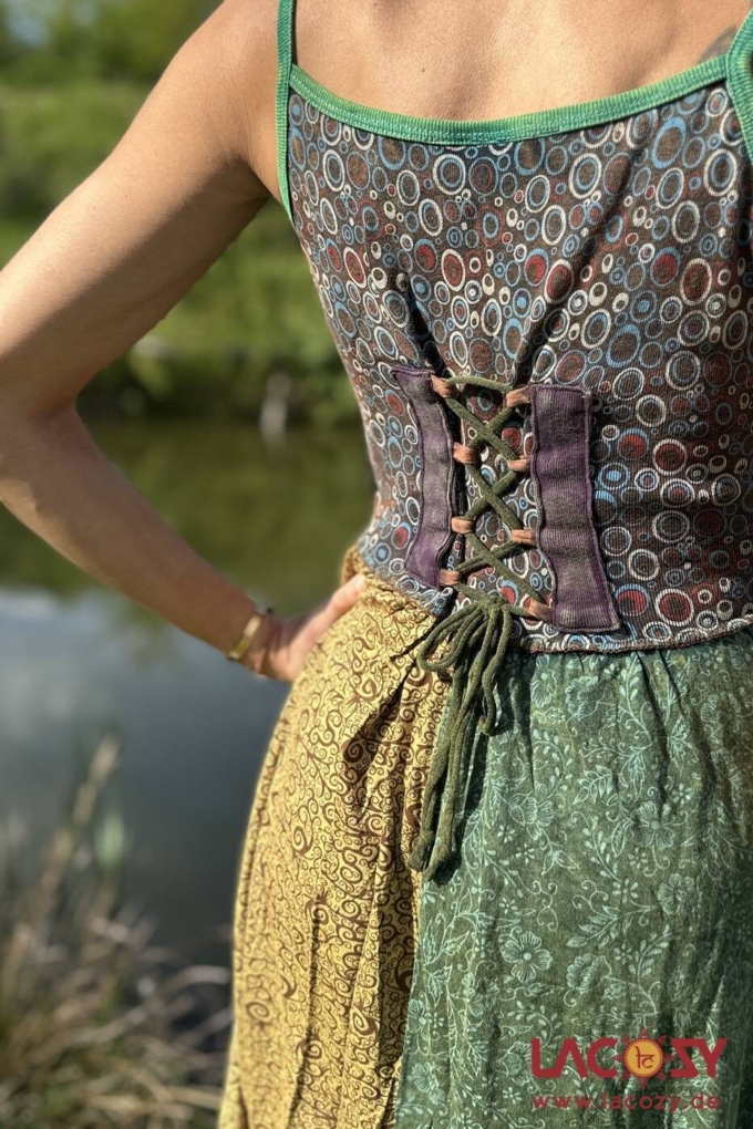 Hippie Sommerkleid SIENNA | Grün – Bild 5