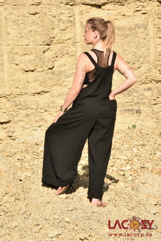 Latzhose ARI mit weitem Bein | SCHWARZ – Bild 6