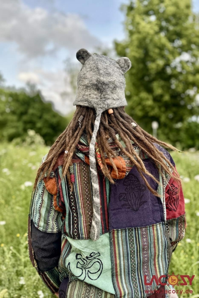 Filzhut MAUSI | Saunahut | Unisex | Grau – Bild 2
