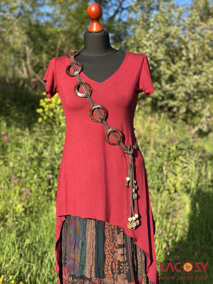 Kokosnuss Gürtel | Hippie Boho Gürtel im Naturlook COCO2 – Bild 2