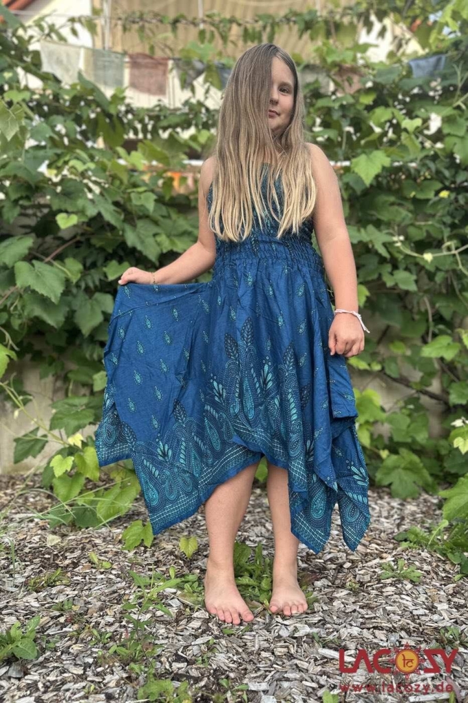 2-in-1 Sommerkleid und Zipfelrock MAGIC PAISLEY | Petrol – Bild 2