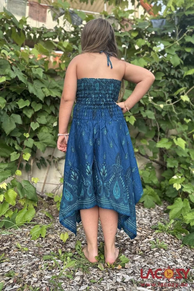 2-in-1 Sommerkleid und Zipfelrock MAGIC PAISLEY | Petrol – Bild 3
