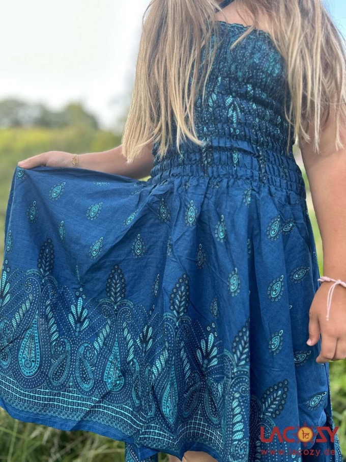 2-in-1 Sommerkleid und Zipfelrock MAGIC PAISLEY | Petrol – Bild 4