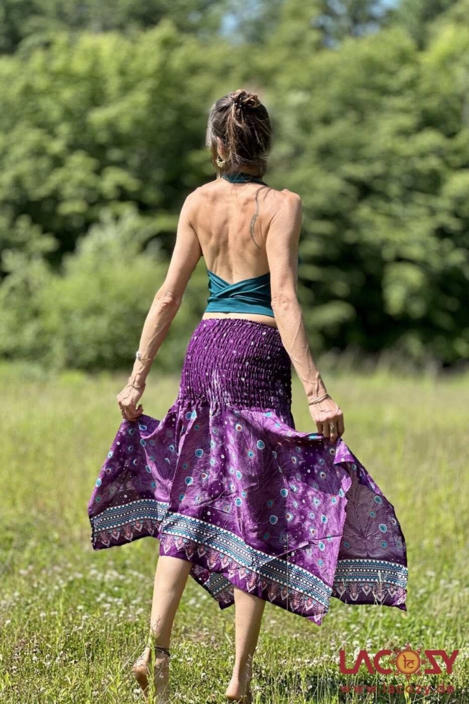 2-in-1 Zipfelkleid und Sommerrock PFAUENAUGE | Lila – Bild 5
